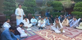 بگن کی بحالی کیلئے ضلعی انتظامیہ اور قوم وتیزئی کے نوجوانوں کا گرینڈ جرگہ